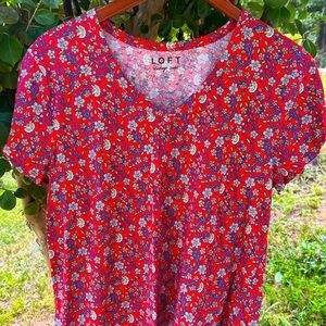 Loft Vintage soft top with cute print